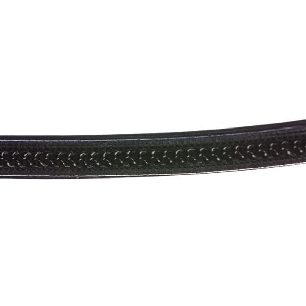 Eques Frontriem zwart gevlochten 2 Eques Frontriem zwart gevlochten