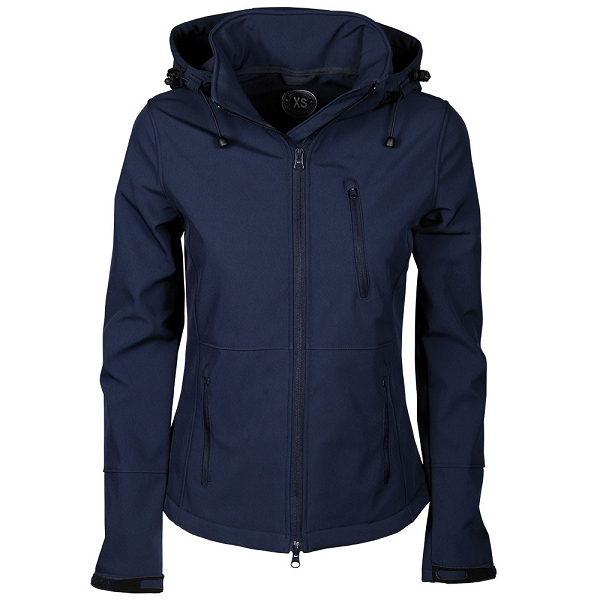 Softshell jas Chicago navy voorzijde Softshell jas Chicago navy voorzijde